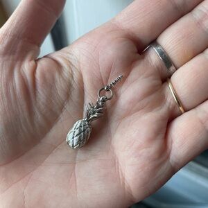 Silver Pineapple Charm / Pendant